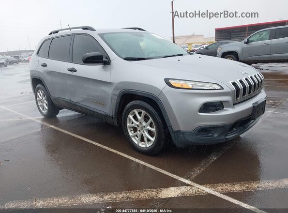 1C4PJLAB2GW143892 2016 JEEP CHEROKEE Серый Передняя правая четверть