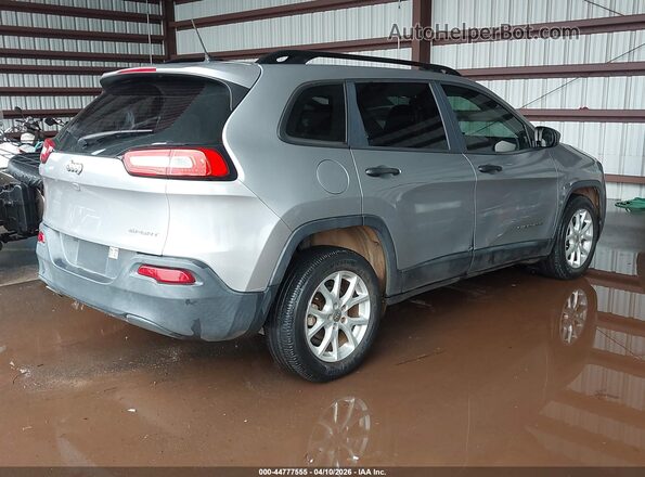 1C4PJLAB2GW143892 2016 JEEP CHEROKEE Серый Задняя правая четверть