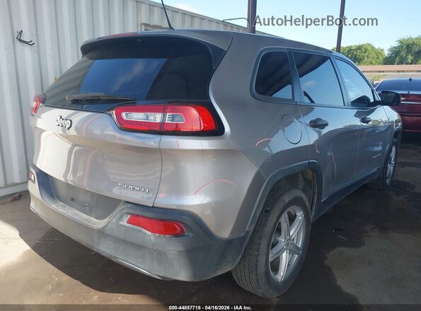 1C4PJLAB5HD233017 2017 JEEP CHEROKEE Серебряный Задняя правая четверть