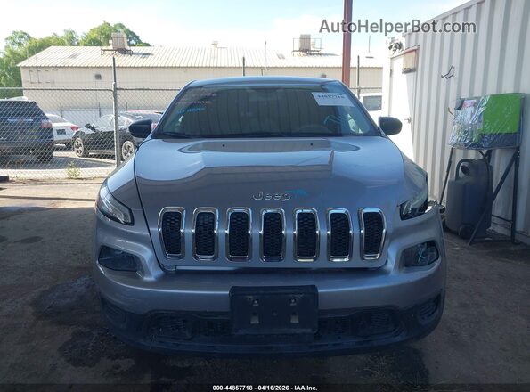 1C4PJLAB5HD233017 2017 JEEP CHEROKEE Серебряный Вид щитка приборов