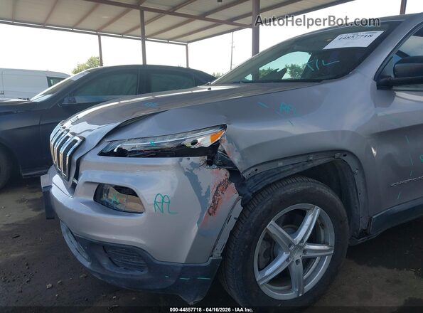 1C4PJLAB5HD233017 2017 JEEP CHEROKEE Серебряный Вид спереди