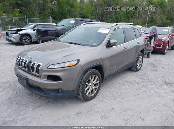 1C4PJLCB1HW549919 2017 JEEP CHEROKEE Золотой Передняя левая четверть