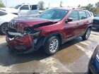 2019 Jeep Cherokee Latitude Fwd Burgundy vin: 1C4PJLCB1KD373490