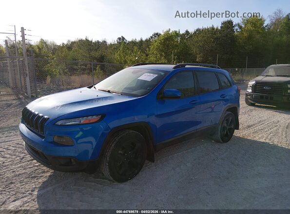 1C4PJLCB8JD595474 2018 JEEP CHEROKEE Blue Przód lewy