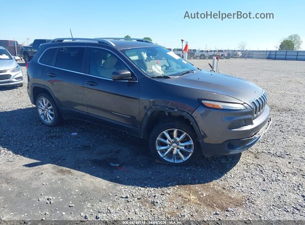 1C4PJLDB3JD568150 2018 JEEP CHEROKEE Gray Przód prawy