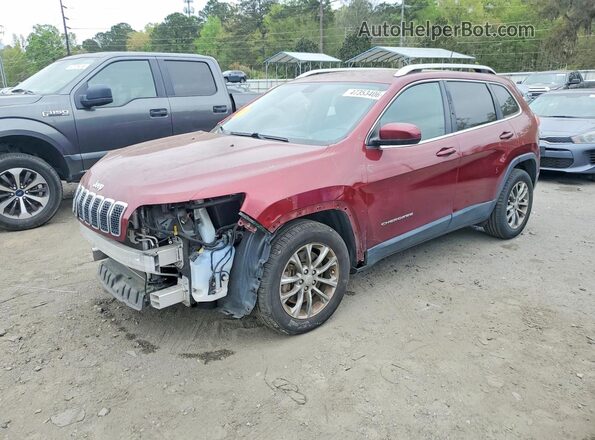 1C4PJLLX2KD206390 2019 JEEP CHEROKEE Бордовый Передняя левая четверть