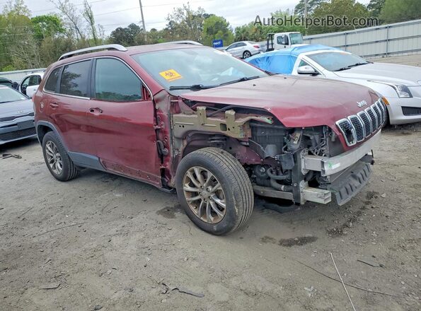 1C4PJLLX2KD206390 2019 JEEP CHEROKEE Бордовый Передняя правая четверть