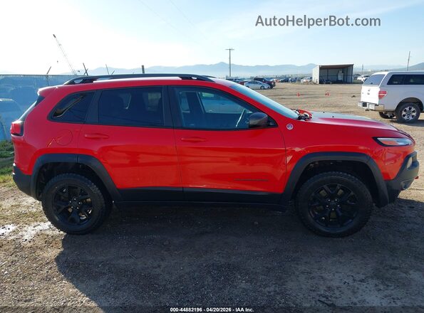 1C4PJMBS3HW613143 2017 JEEP CHEROKEE Red Vista del cuadro de instrumentos