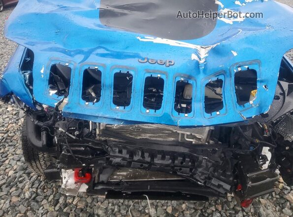 1C4PJMBX0ND541627 2022 JEEP CHEROKEE Синий Вид задней части салона