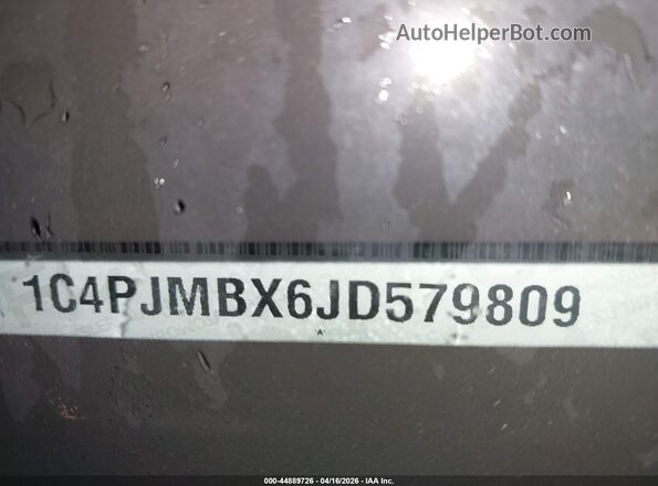 1C4PJMBX6JD579809 2018 JEEP CHEROKEE Серый Вид подкапотного пространства