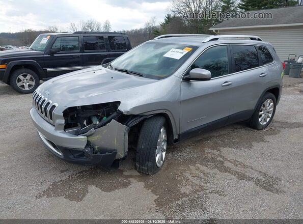 1C4PJMDB1GW170227 2016 JEEP CHEROKEE Серебряный Передняя левая четверть