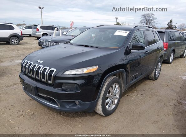 1C4PJMDB2GW244688 2016 JEEP CHEROKEE Черный Передняя левая четверть