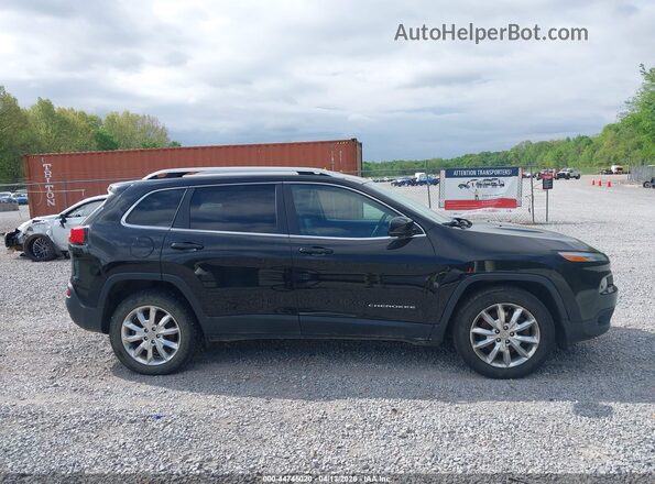 1C4PJMDB4HW606375 2017 JEEP CHEROKEE Black Widok wnętrza z tyłu
