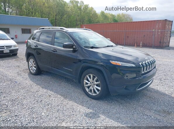 1C4PJMDB4HW606375 2017 JEEP CHEROKEE Black Przód prawy