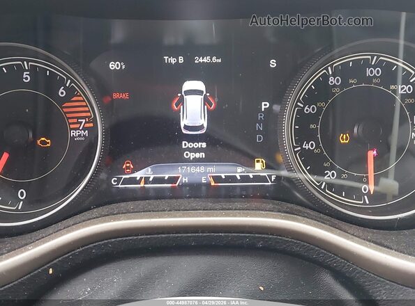 1C4PJMDB8GW151433 2016 JEEP CHEROKEE Бордовый Вид задних сидений