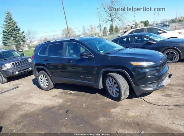 1C4PJMDS3HW507031 2017 JEEP CHEROKEE Black უკანა სალონის ხედი