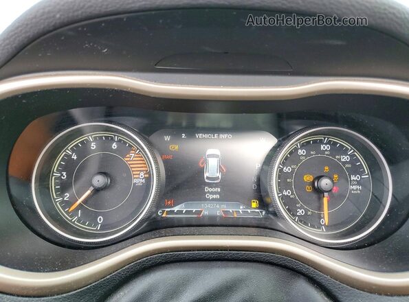 1C4PJMDS4HW625279 2017 JEEP CHEROKEE Black Widok zestawu wskaźników