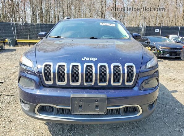 1C4PJMDS9FW584029 2015 JEEP CHEROKEE Синий Вид спереди