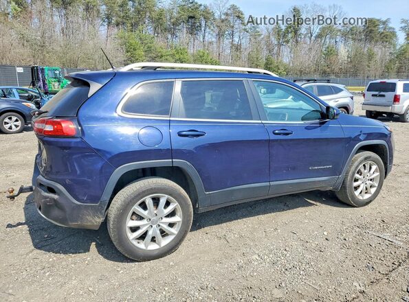 1C4PJMDS9FW584029 2015 JEEP CHEROKEE Синий Задняя правая четверть