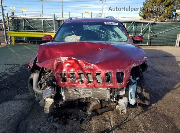 1C4PJMDX0KD280752 2019 JEEP CHEROKEE Темно-бордовый Вид спереди
