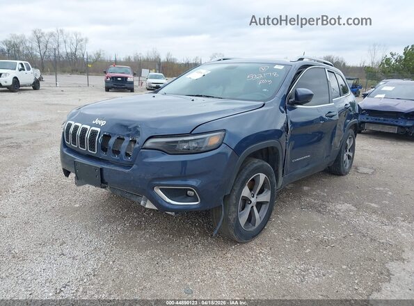 1C4PJMDX4LD532178 2020 JEEP CHEROKEE Синий Передняя левая четверть