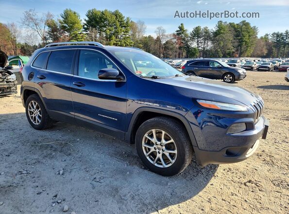 1C4PJMLB6JD613234 2018 JEEP CHEROKEE Синий Передняя правая четверть