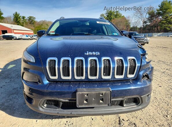 1C4PJMLB6JD613234 2018 JEEP CHEROKEE Синий Вид спереди
