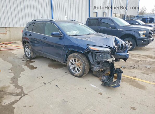 1C4PJMLX2JD516446 2018 JEEP CHEROKEE Blue Przód prawy