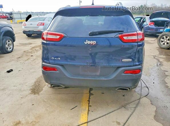1C4PJMLX2JD516446 2018 JEEP CHEROKEE Blue Widok z tyłu