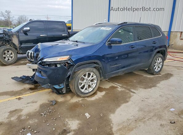 1C4PJMLX2JD516446 2018 JEEP CHEROKEE Blue Przód lewy