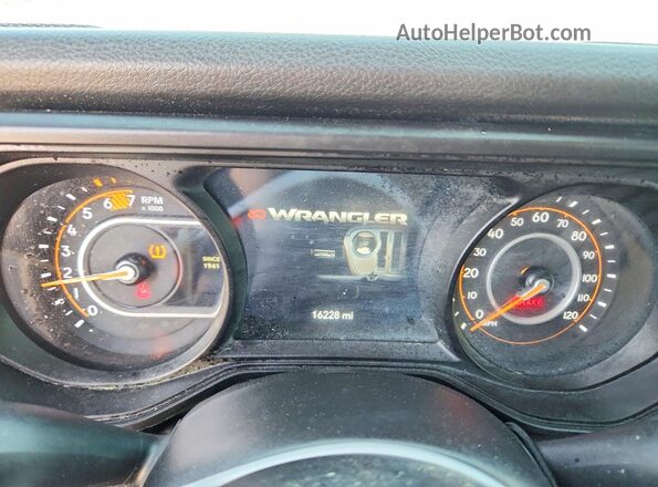 1C4PJXAN6SW657044 2025 JEEP WRANGLER Gray Widok zestawu wskaźników