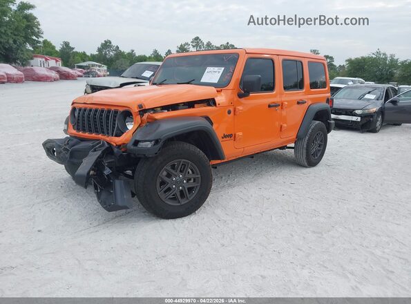 1C4PJXDN9SW625488 2025 JEEP WRANGLER Orange Առջևի ձախ երեք քառորդ տեսարան