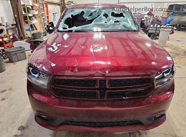 1C4RDJDG7JC307030 2018 DODGE DURANGO Темно-бордовый Вид спереди