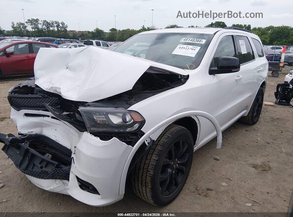 1C4RDJDG8LC249237 2020 DODGE DURANGO Белый Передняя левая четверть
