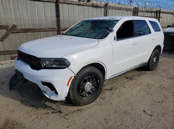 1C4RDJFGXPC687650 2023 DODGE DURANGO Белый Передняя левая четверть