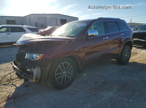 1C4RJEBG1JC277686 2018 JEEP GRAND Темно-бордовый Передняя левая четверть