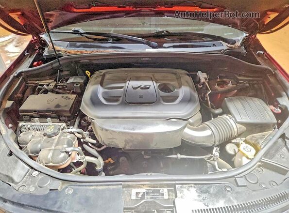 1C4RJEBG9NC152876 2022 JEEP GRAND Темно-бордовый Вид подкапотного пространства
