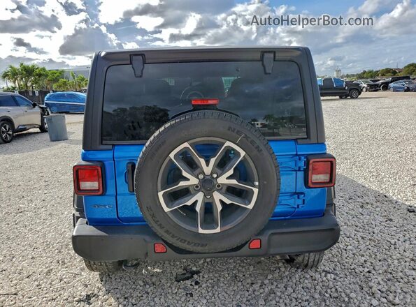 1C4RJXN6XSW576446 2025 JEEP WRANGLER Синий Вид сзади