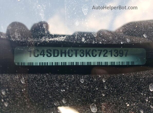 1C4SDHCT3KC721397 2019 DODGE DURANGO Silver Widok wnętrza 360 stopni