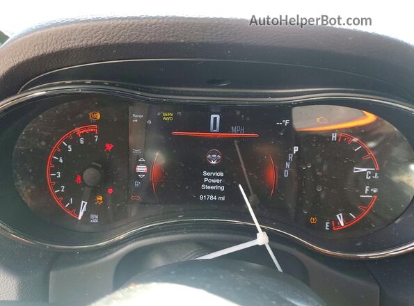 1C4SDJCT3LC248786 2020 DODGE DURANGO Черный Вид щитка приборов