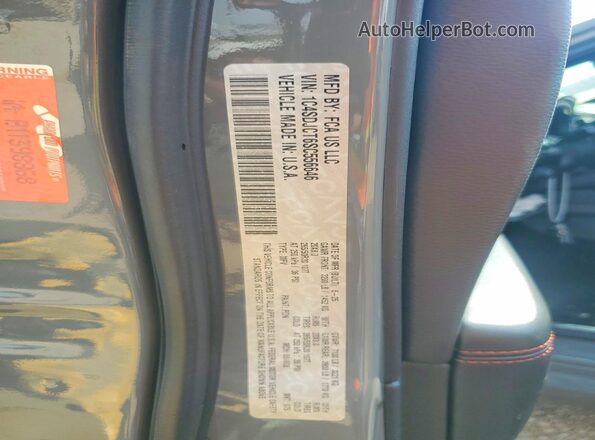 1C4SDJCT6SC556646 2025 DODGE DURANGO Серый Панорамный вид салона 360°