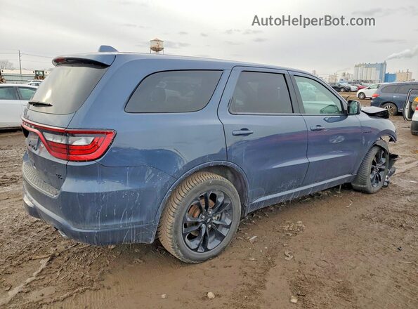 1C4SDJCT8LC228727 2020 DODGE DURANGO Blue Trasero derecho