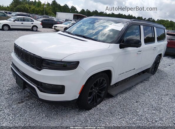 1C4SJSFP3RS132452 2024 JEEP GRAND WAGONEER L White Առջևի ձախ երեք քառորդ տեսարան