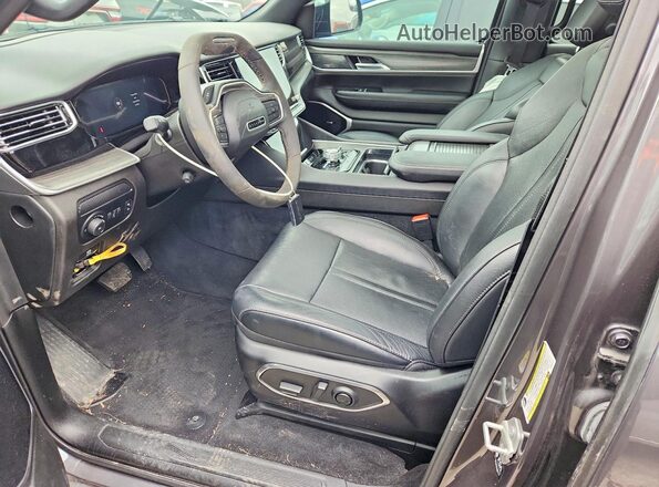 1C4SJVDP6PS569167 2023 JEEP WAGONEER Charcoal Вид салону спереду