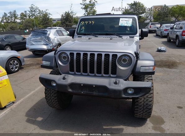 1C6HJTAG2LL148979 2020 JEEP GLADIATOR Gray Սալոնի հետևի տեսք