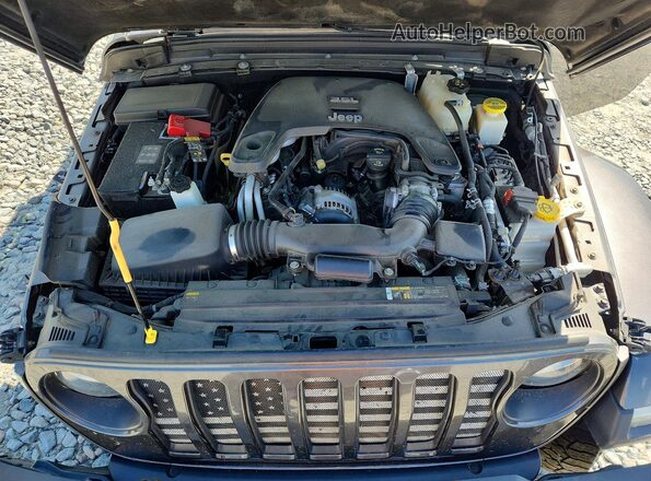 1C6HJTAG2LL214334 2020 JEEP GLADIATOR Серый Вид задней части салона