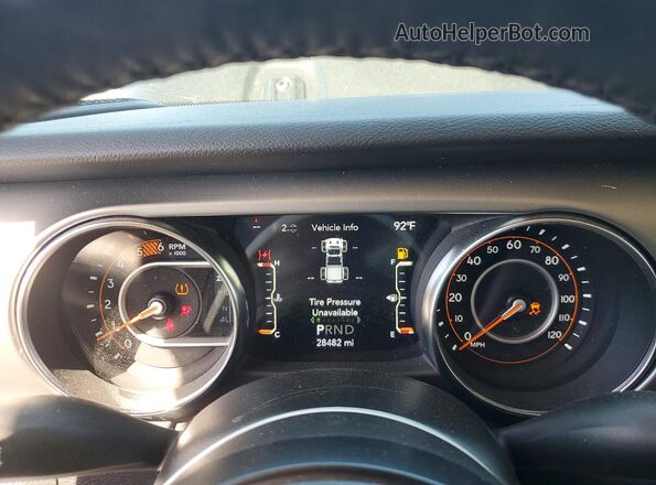 1C6JJTAM2ML558948 2021 JEEP GLADIATOR Black Widok zestawu wskaźników