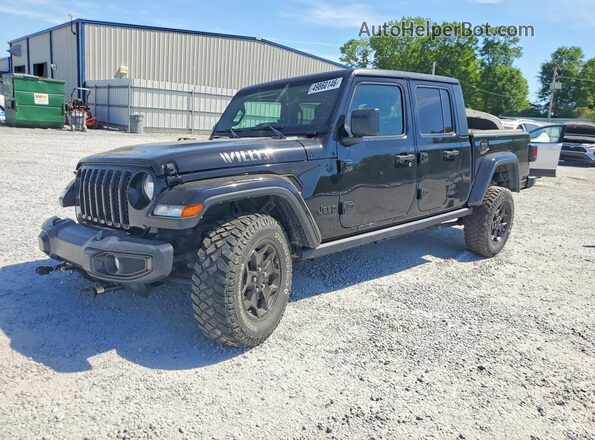 1C6JJTAM2ML558948 2021 JEEP GLADIATOR Black Przód lewy