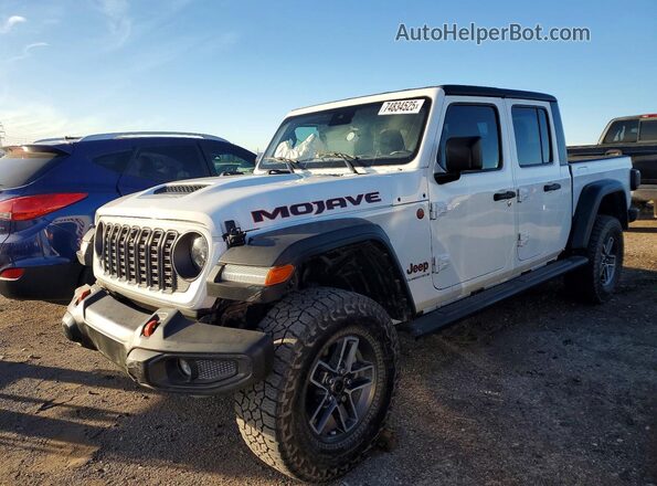 1C6JJTEGXRL126698 2024 JEEP GLADIATOR Белый Передняя левая четверть