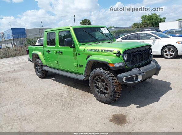 1C6PJTAG7SL518222 2025 JEEP GLADIATOR Green Delantero derecho